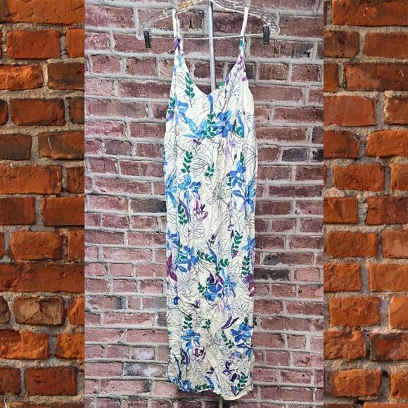 Women's ISABEL Maternity Tie Back Woven Maxi Dress XXL - Picture 1 of 6
